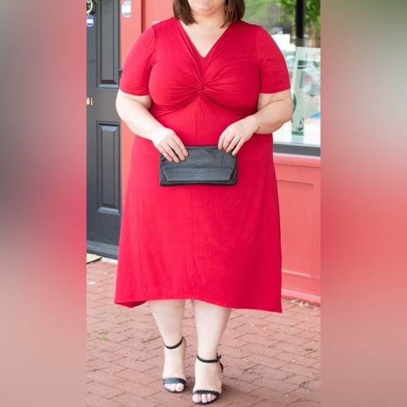 Catherines Twist Knot Fit & Flare Dress 22/24 - Picture 1 of 5